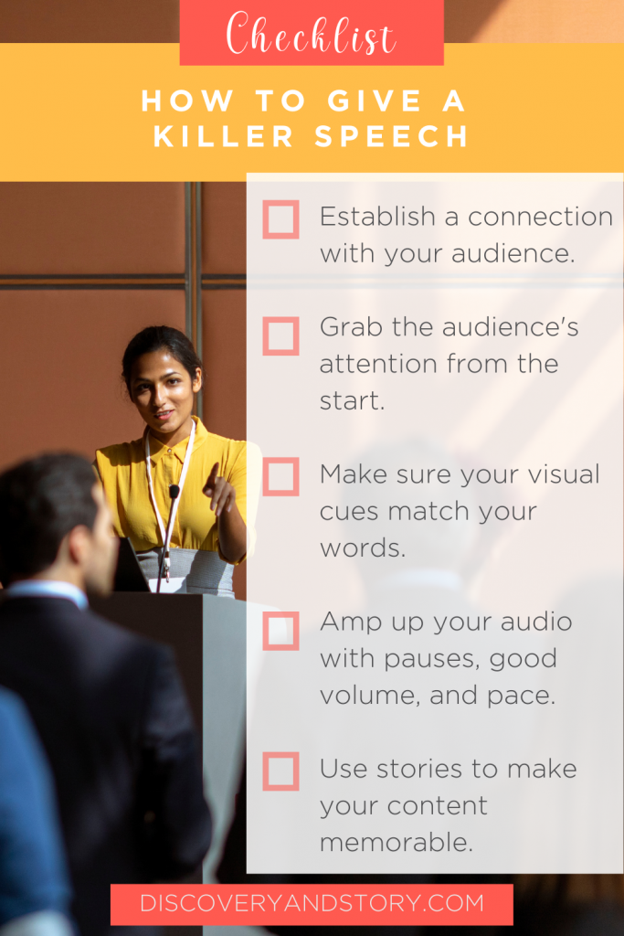 How to Give a Killer Speech Checklist