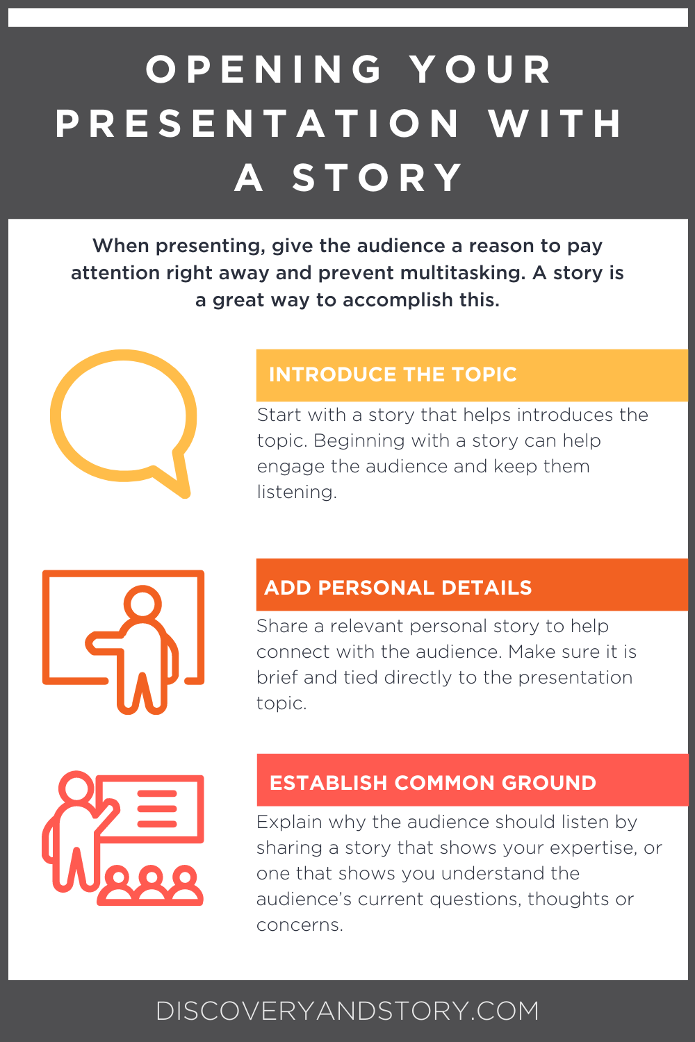 how to open a presentation with a story