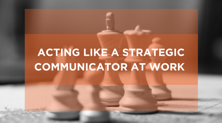 Acting like a strategic communicator - chess board